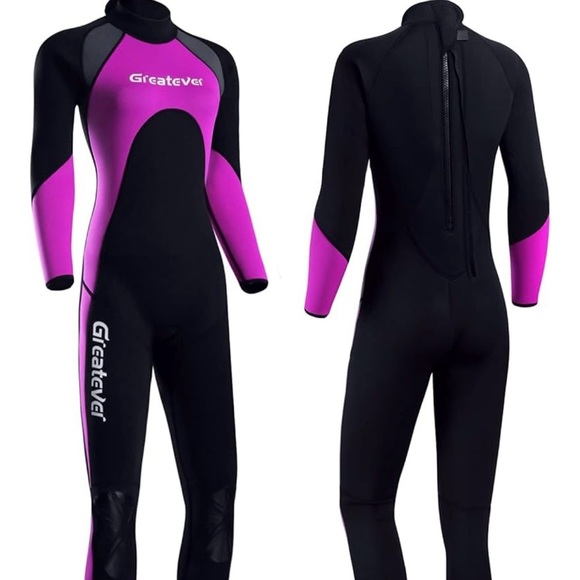 Greatever Wetsuit 3mm Neoprene Full Body Long Sleeve Scuba Diving Suit Size S - Picture 1 of 13